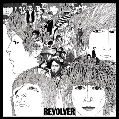 The Beatles Revolver 95mm Square Vinyl Sticker