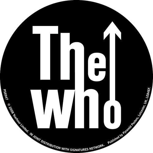 The Who Classic B&W Logo 95mm Vinyl Sticker