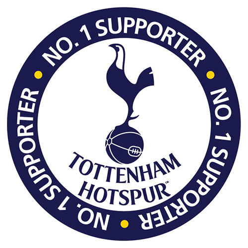 Tottenham Hotspur No 1 Supporter 95mm Vinyl Sticker