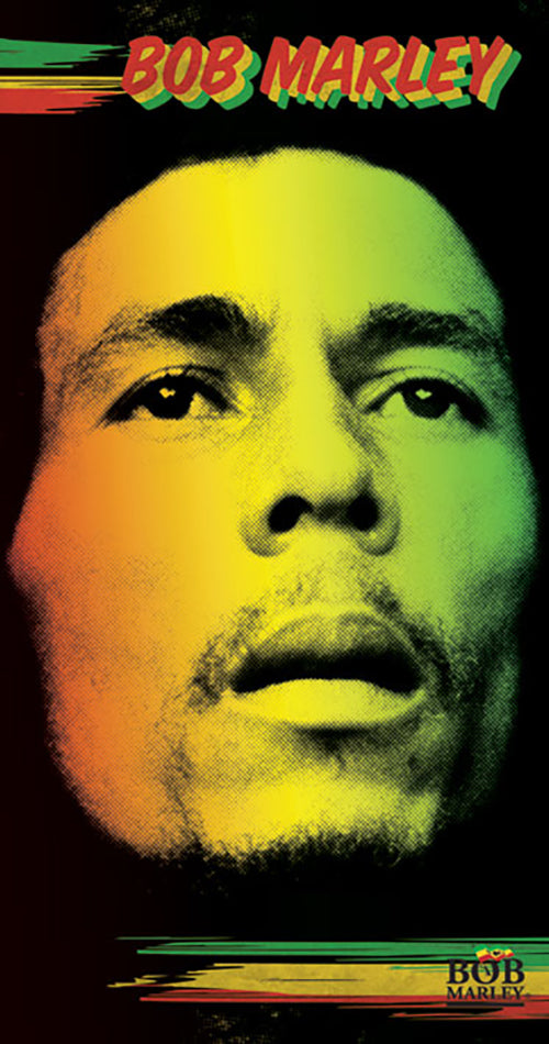 Bob Marley Face Large Vinyl Sticker