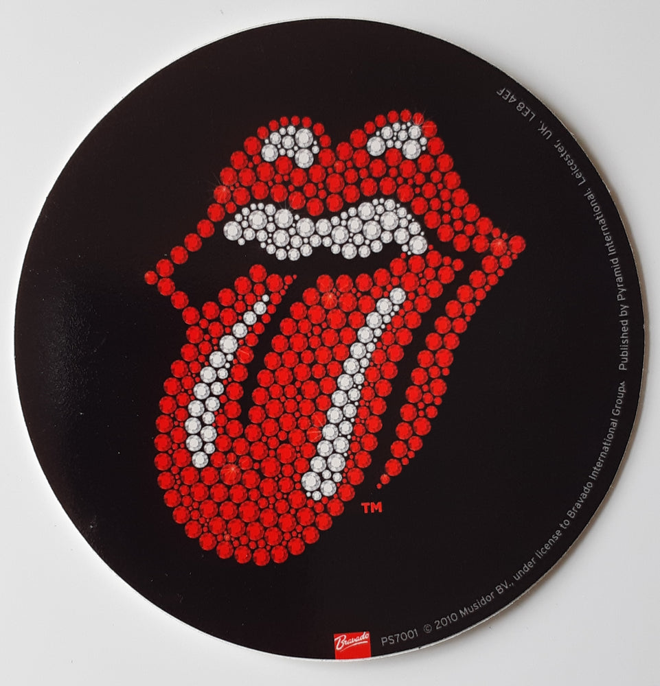 The Rolling Stones Bling Lips 95mm Vinyl Sticker