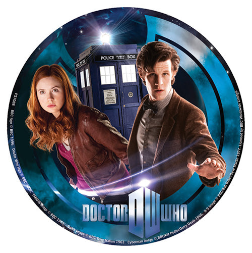 Doctor Who And Amy 95mm Vinyl Sticker