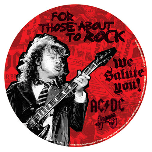 AC/DC For Those About To Rock 95mm Vinyl Sticker