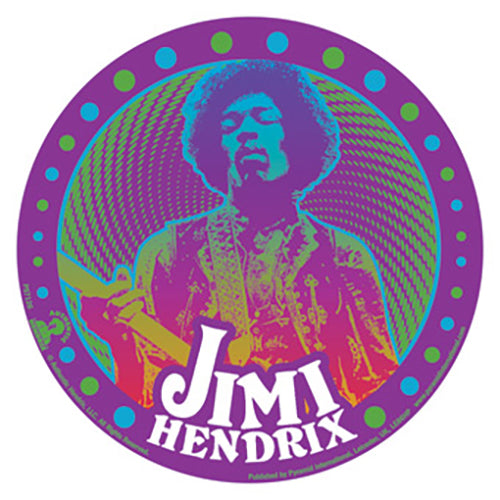 Jimi Hendrix Psychedelic 95mm Vinyl Sticker