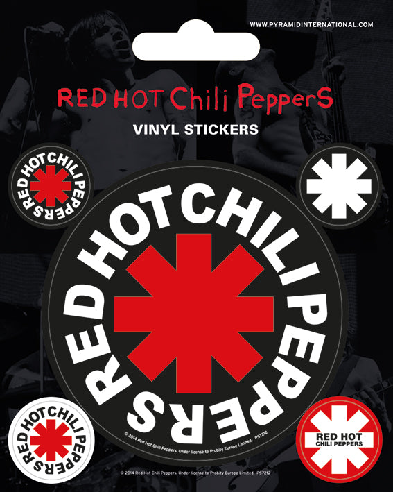 Red Hot Chili Peppers Star Of Affinity Vinyl Sticker Pack