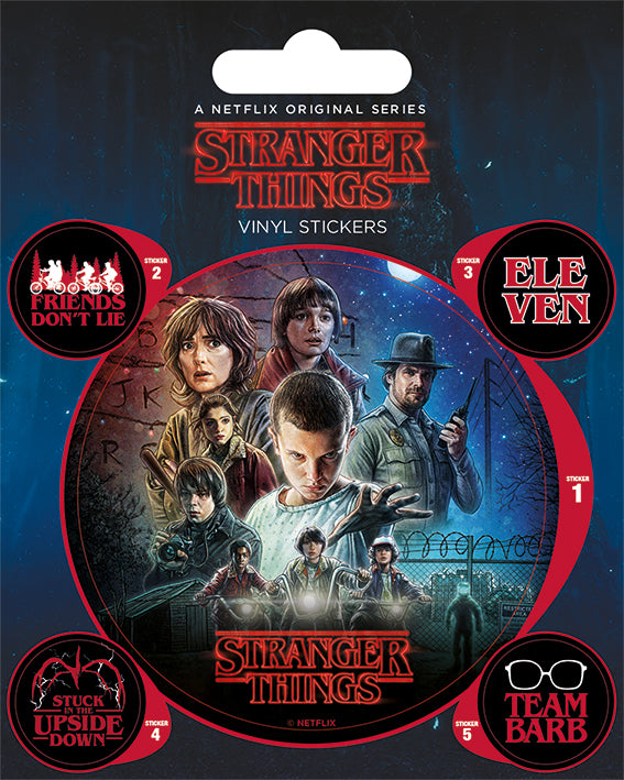 Stranger Things One Sheet Vinyl Sticker Pack