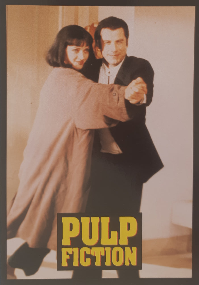 Pulp Fiction Uma & John Dancing Postcard