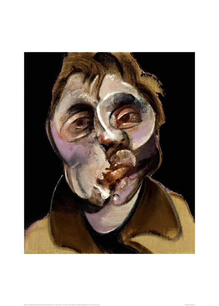 Francis Bacon Self Portrait 1969 50x70cm Art Print