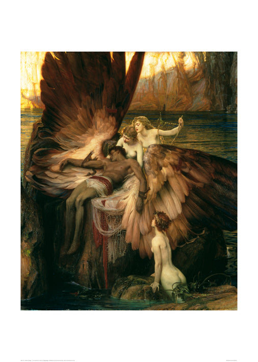 Herbert Draper The Lament For Icarus 1898 50x70cm Art Print