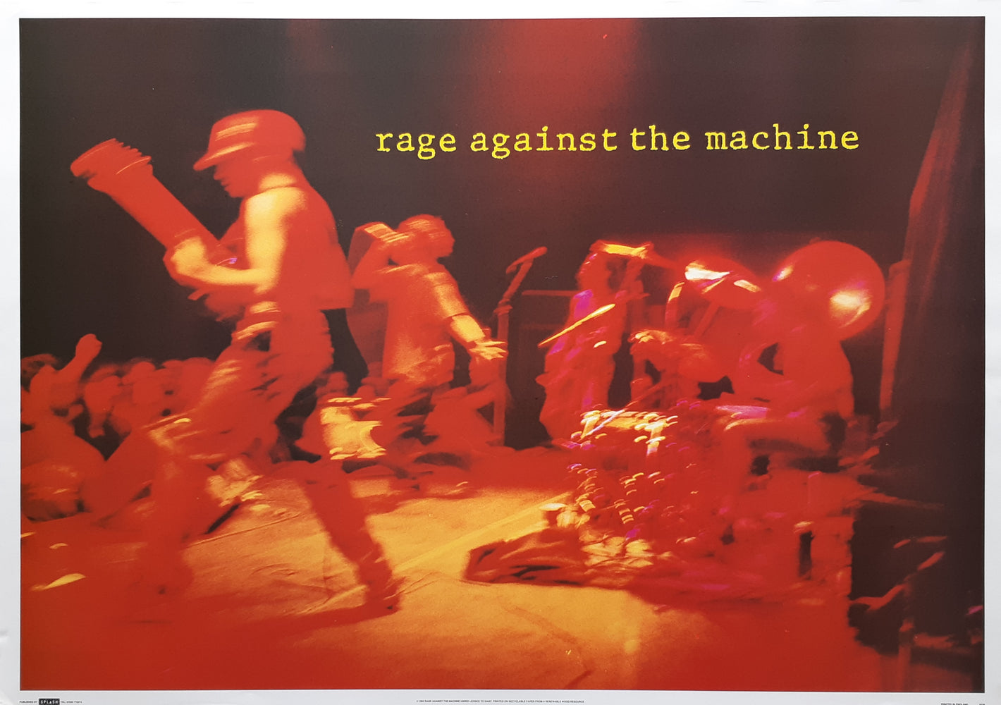 Rage Against The Machine Live On Stage Vintage Maxi Poster