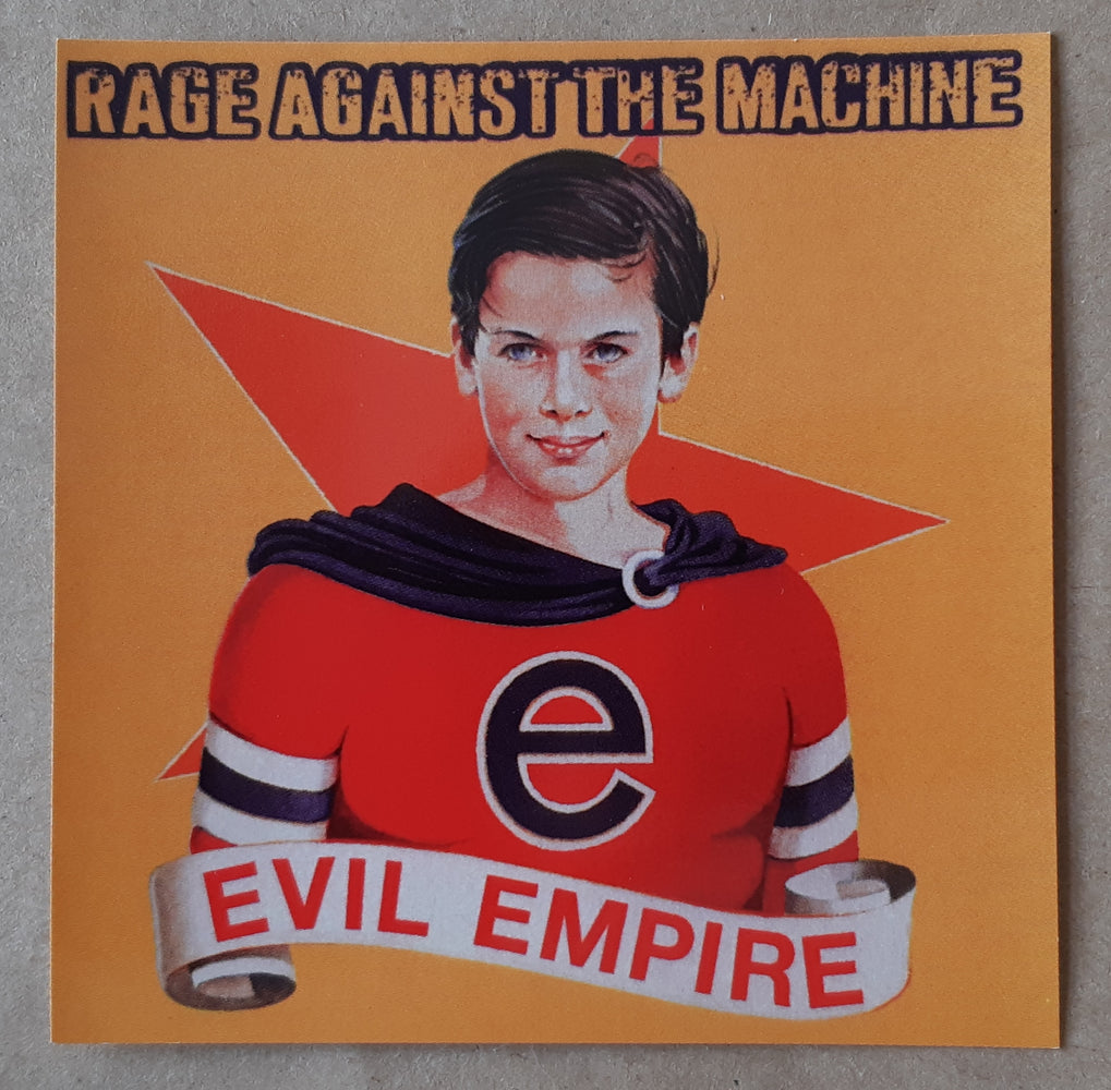 Rage Against The Machine Evil Empire 10cm Square Vinyl Sticker