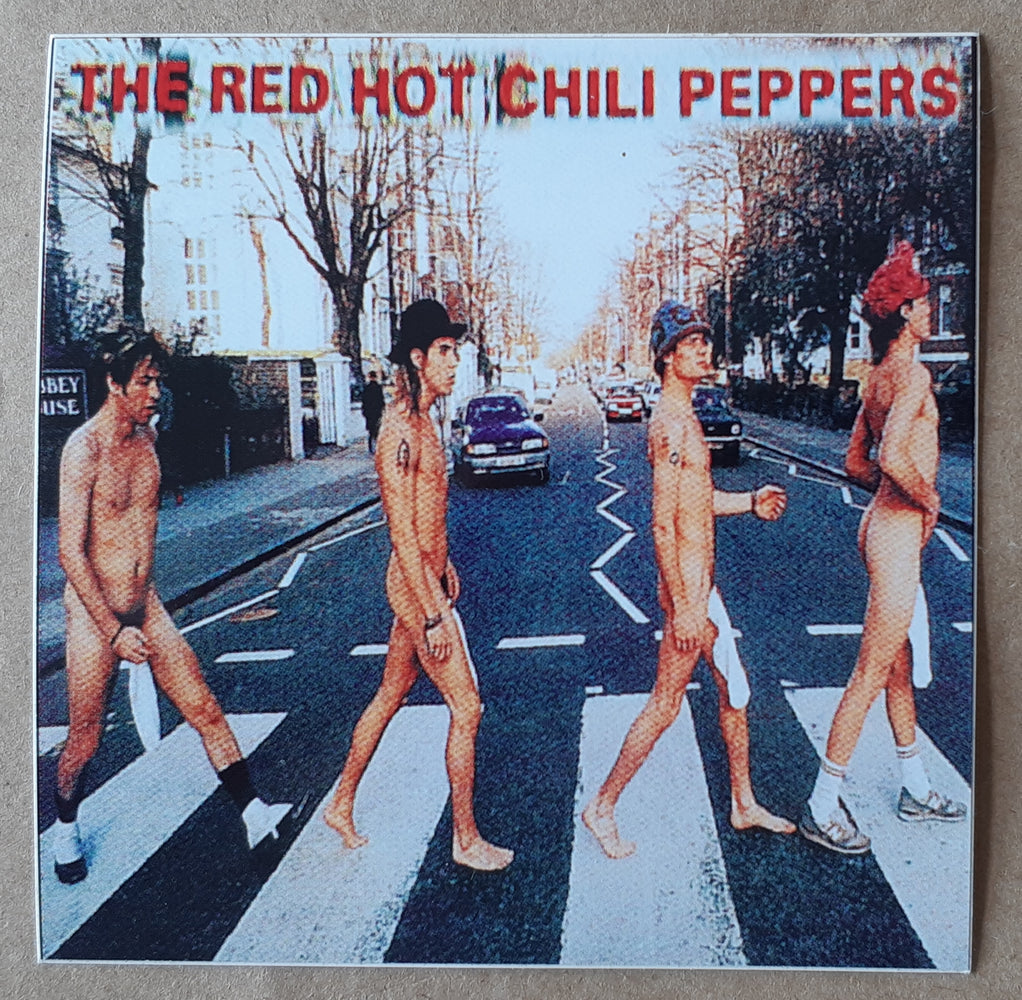 Red Hot Chili Peppers Abbey Road 10cm Square Vinyl Sticker