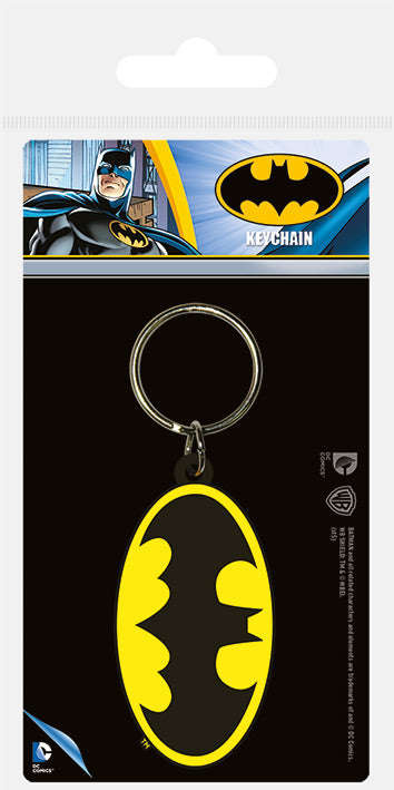 Batman Symbol Rubber Keychain