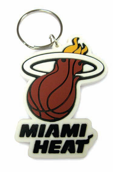 Miami Heat Rubber Keychain