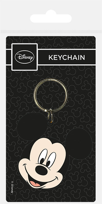 Mickey Mouse Head Rubber Keychain