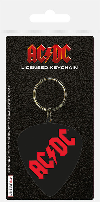 AC/DC Logo Rubber Keychain