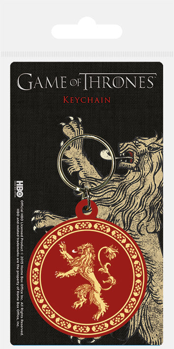 Game Of Thrones Lannister Rubber Keychain