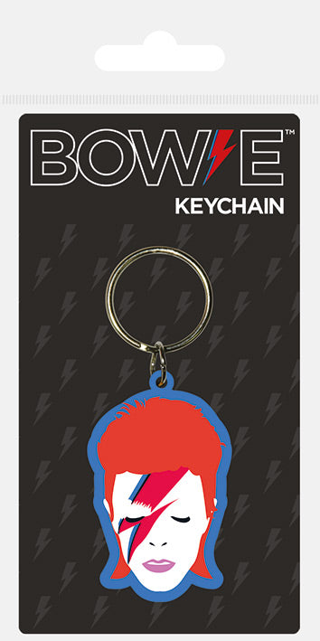 David Bowie Aladdin Sane Rubber Keychain