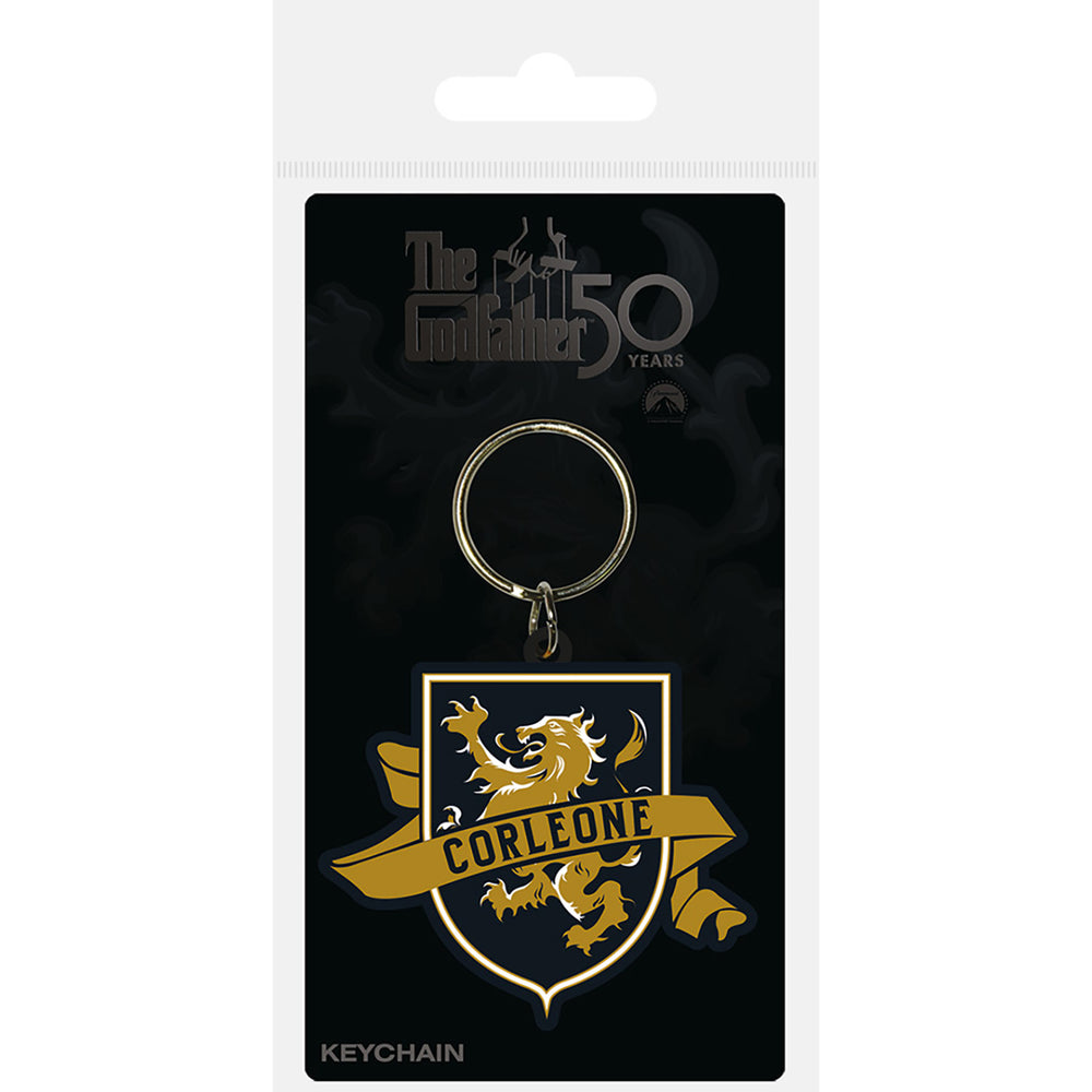 The Godfather Corleone Crest Rubber Keychain