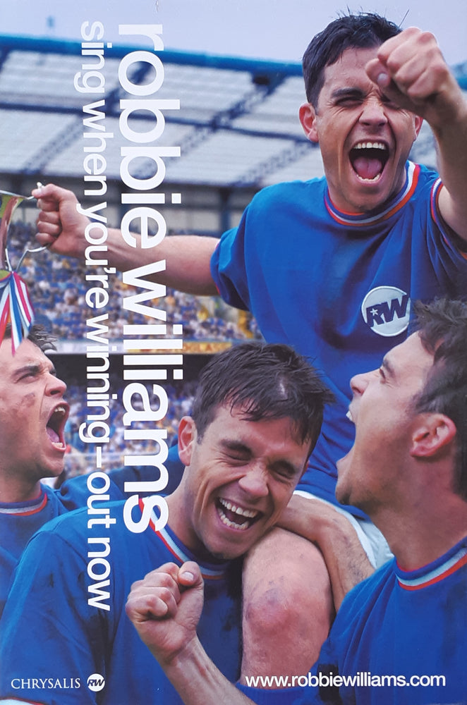 Robbie Williams Sing When You're Winning Album UK Promo Poster Blockmount