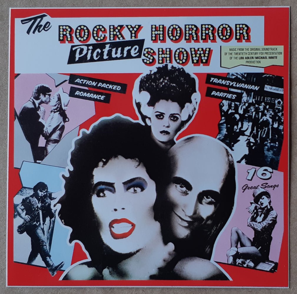 Rocky Horror Picture Show Soundtrack Album 10cm Square Vinyl Sticker