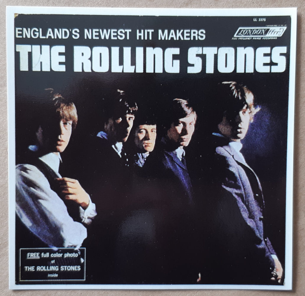 The Rolling Stones Debut US Album Cover 10cm Square Vinyl Sticker