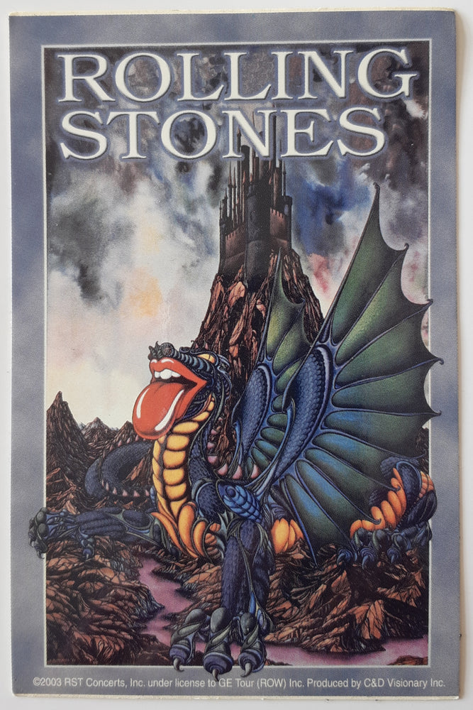 The Rolling Stones Cardiff & Pembroke Castles 22 Sept 1973 Large Vinyl Sticker