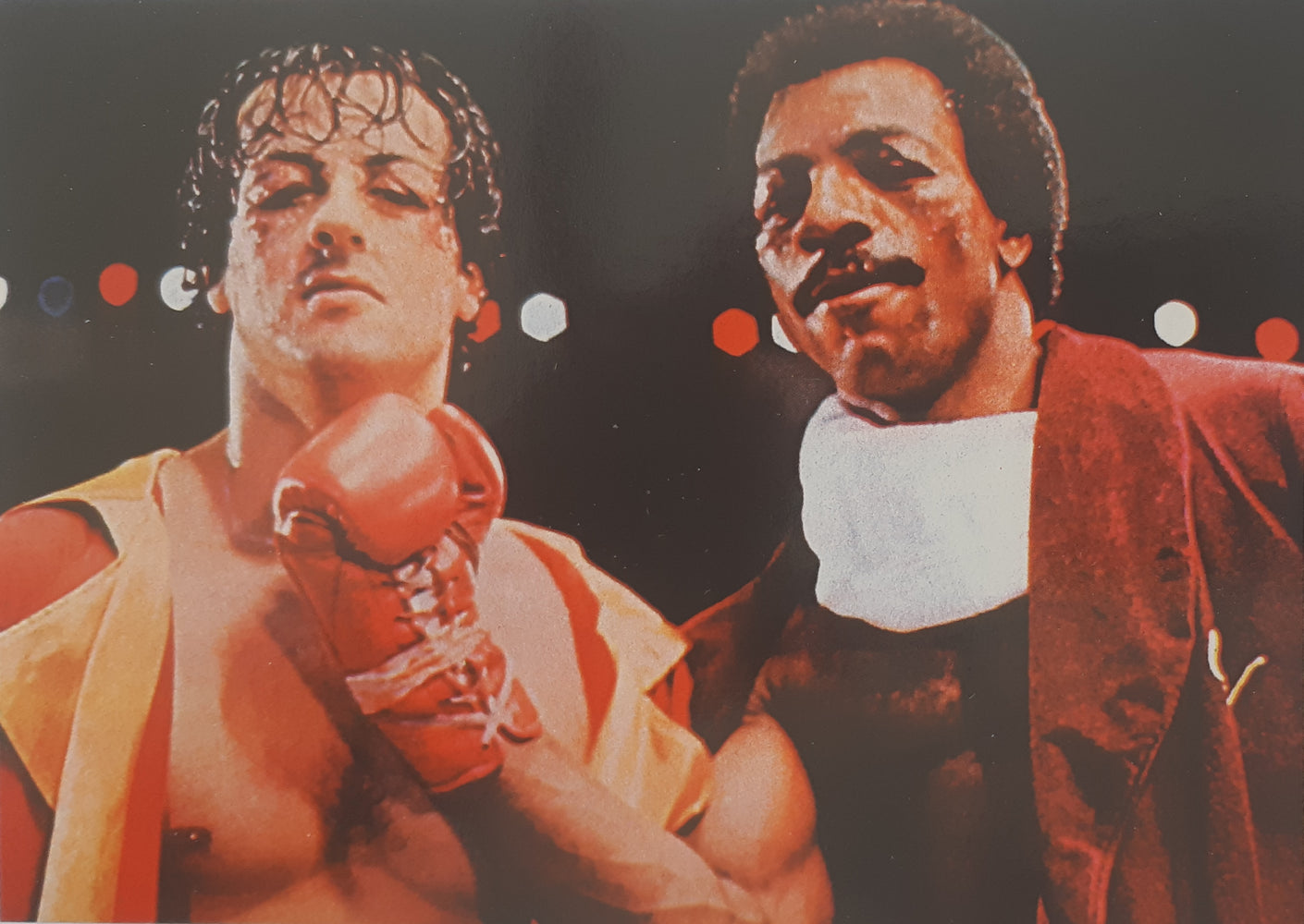 Rocky Stallone And Friend Postcard