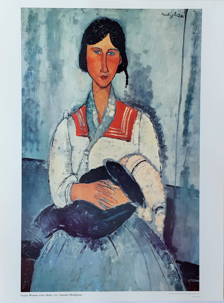 Amedeo Modigliani Gypsy Woman With A Baby 1919 60x80cm Art Print