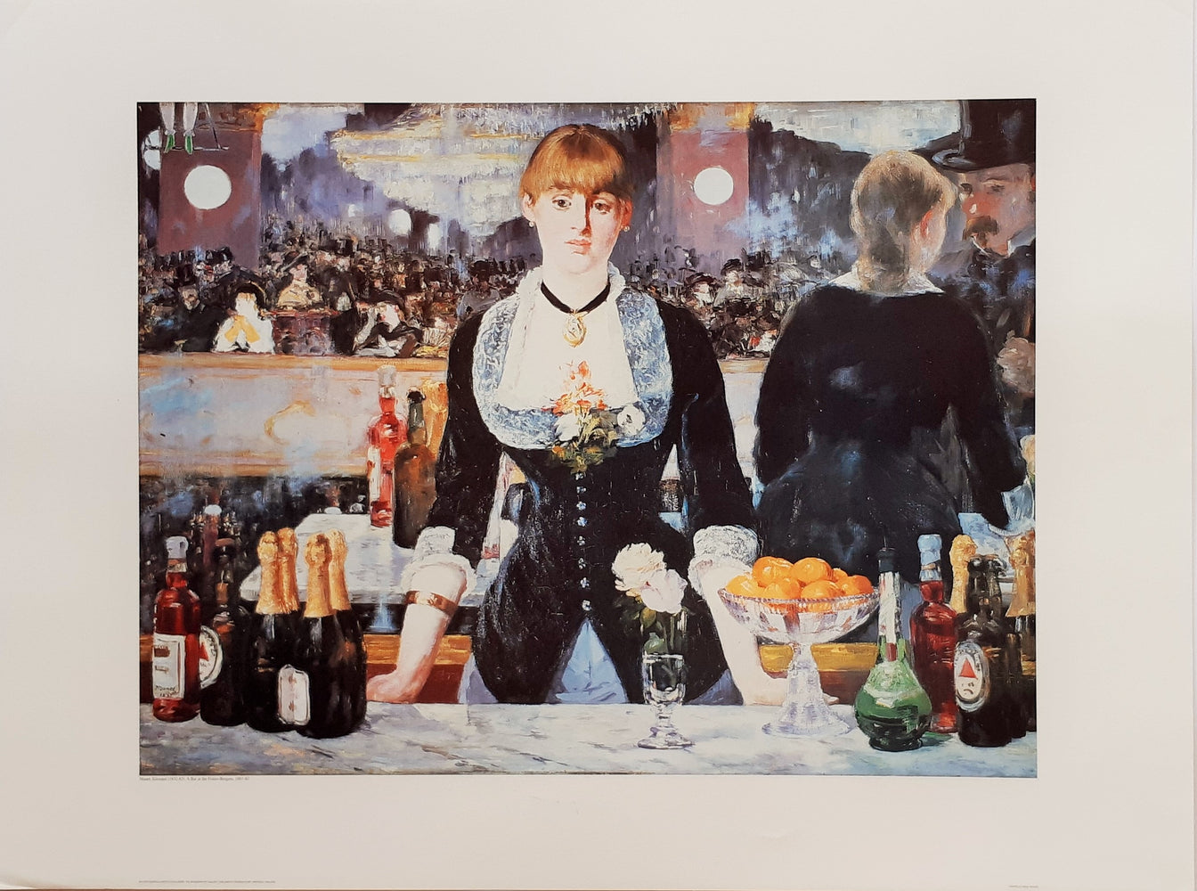 Edouard Manet A Bar At The Folies-Bergere 1882 60x80cm Art Print