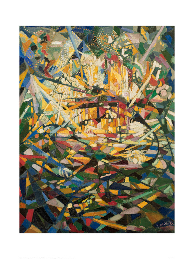 Joseph Stella Battle Of Lights Coney Island Mardi Gras 1913-14 60x80cm Art Print