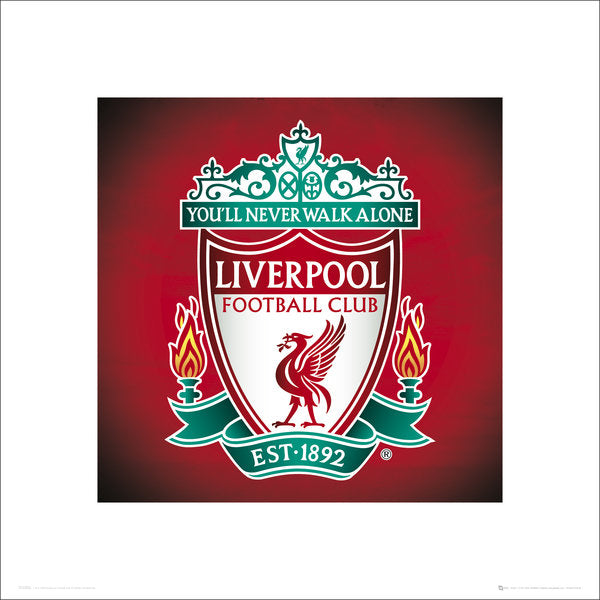 Liverpool Football Club Crest 40x40cm Art Print