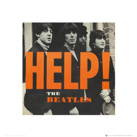 The Beatles Help! 40x40cm Art Print