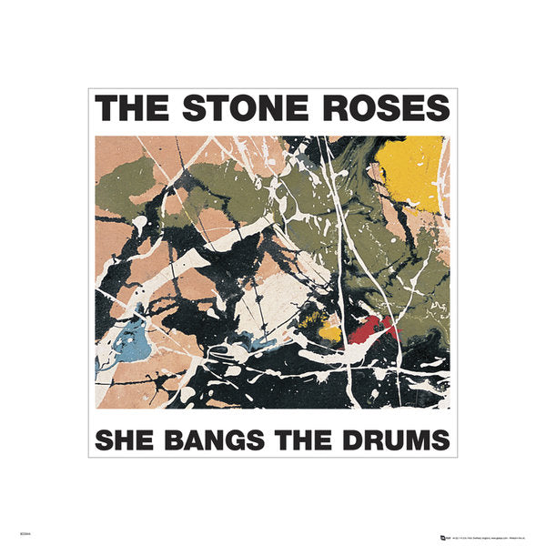 The Stone Roses She Bangs The Drums 40x40cm Art Print