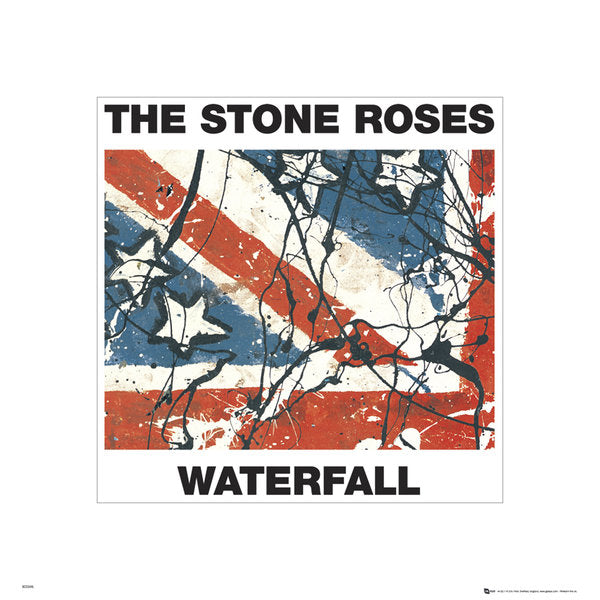 The Stone Roses Waterfall 40x40cm Art Print