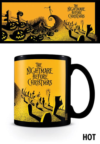 Nightmare Before Christmas Graveyard Scene Official Heat Changing Mug