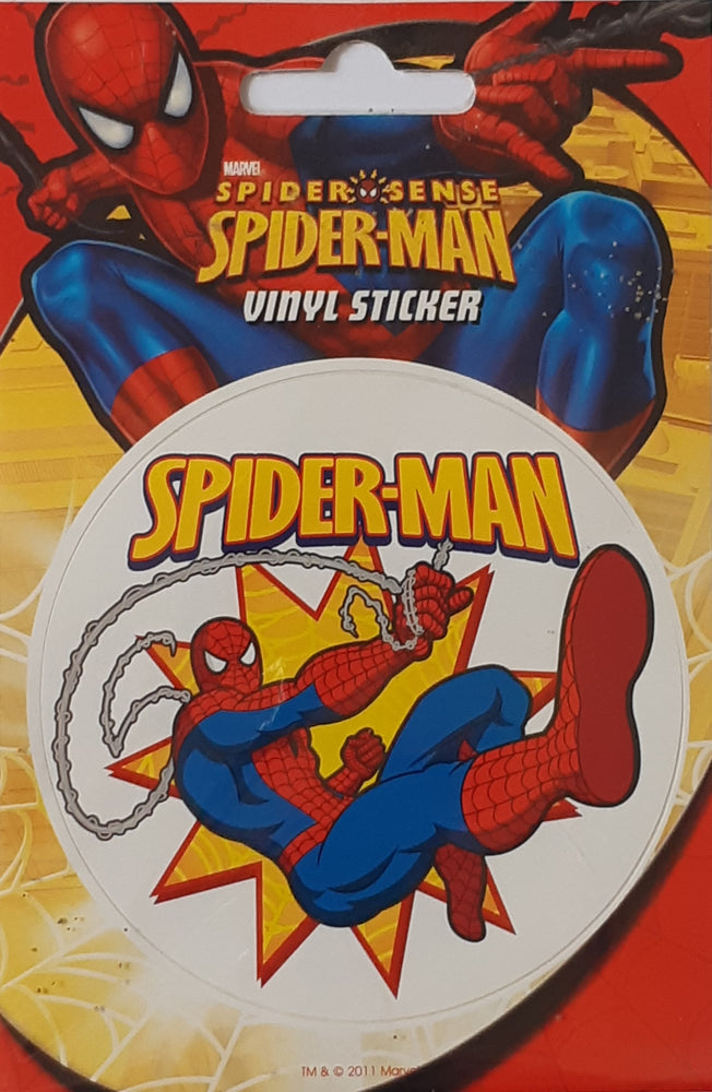 Spider-Man Spider Sense Vintage Circular Vinyl Sticker