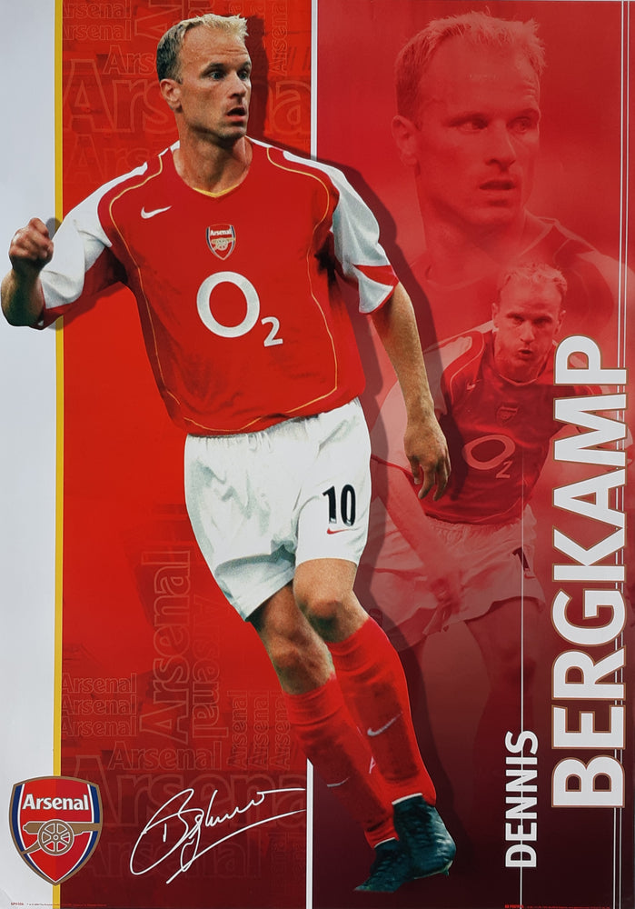 Arsenal FC Dennis Bergkamp 04/05 Vintage Maxi Poster