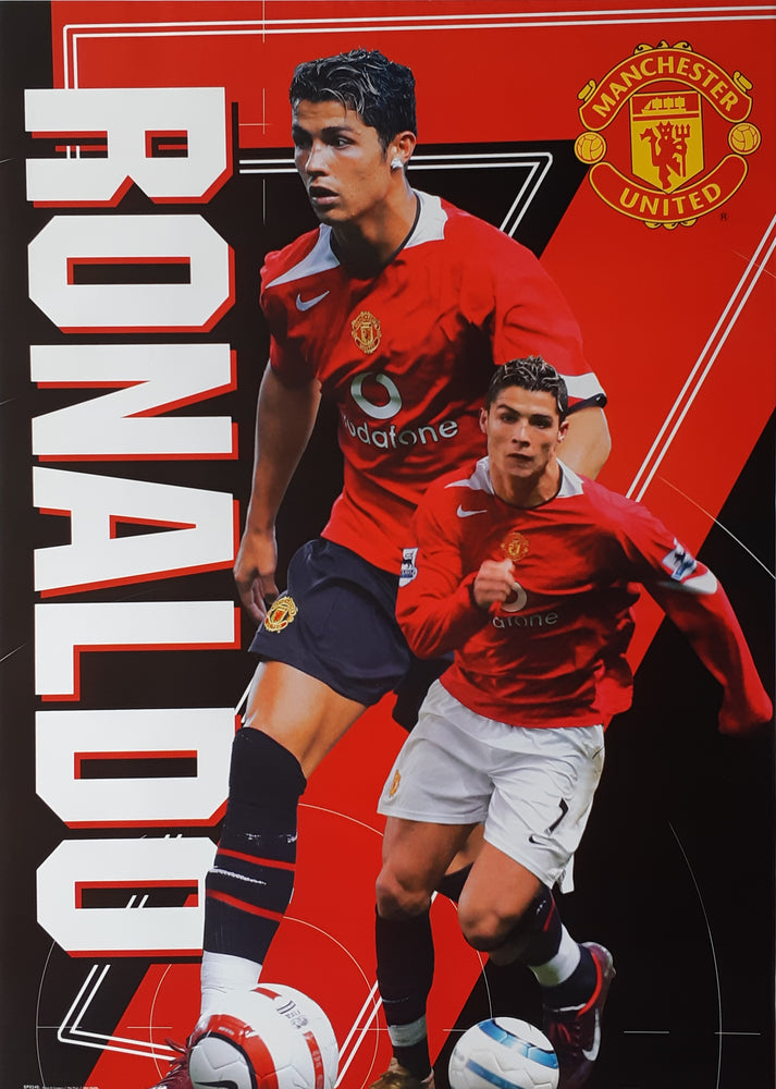 Manchester United FC Cristiano Ronaldo 2004 / 2005 Vintage Maxi Poster