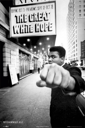 Muhammad Ali Great White Hope Vintage Maxi Poster Blockmount