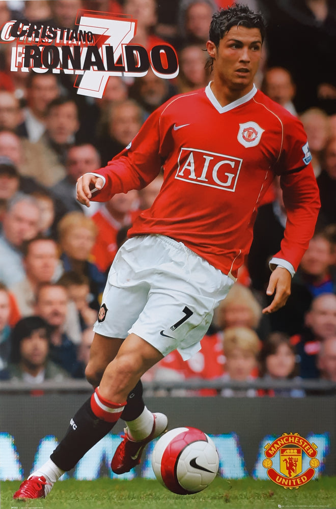 Manchester United FC Cristiano Ronaldo 06/07 Rare Vintage Maxi Poster