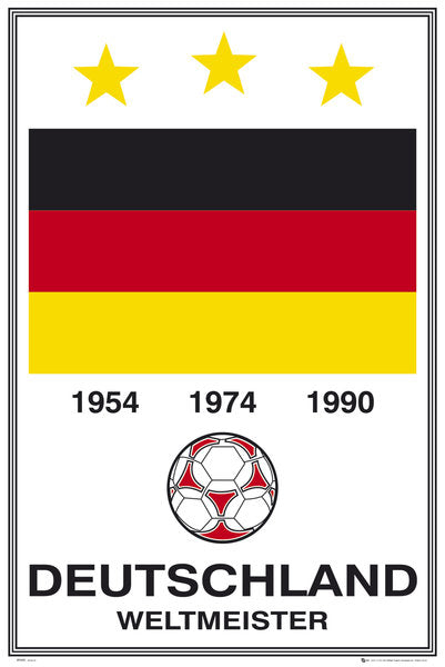 Germany Football Flag 3 times world cup winners