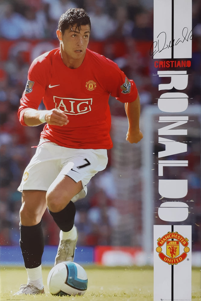 Manchester United FC Ronaldo 07/08 Vintage Maxi Poster