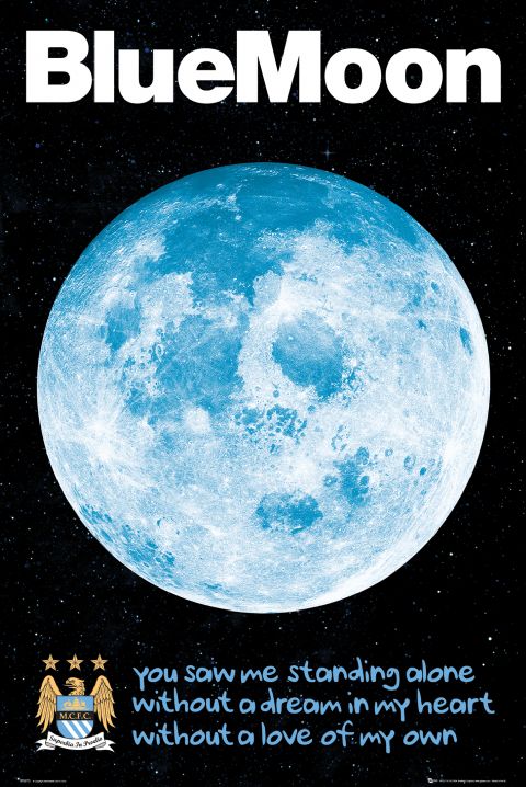 Manchester City FC Blue Moon Maxi Poster