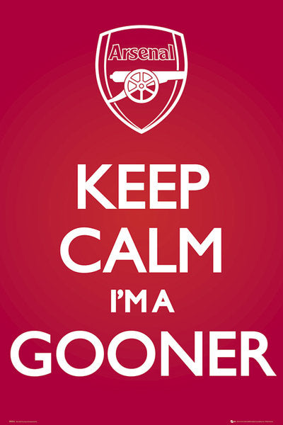 Arsenal FC Keep Calm I'm A Gooner Maxi Poster