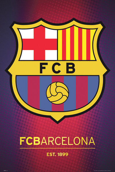 FC Barcelona Crest Maxi Poster