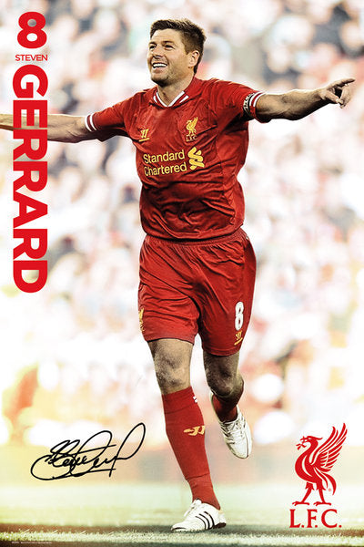 Liverpool FC Steven Gerrard 13/14 Maxi Poster