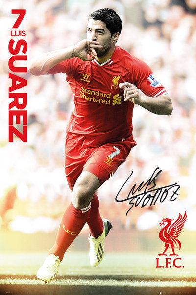 Liverpool FC Luis Suarez 13/14 Maxi Poster