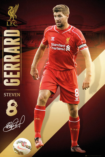 Liverpool FC Steven Gerrard 14/15 Maxi Poster