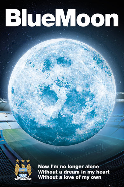 Manchester City FC Blue Moon 2 Maxi Poster